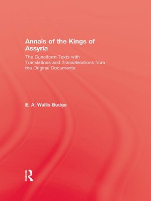 cover image of Annals of the Kings of Assyria